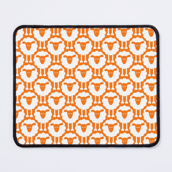 Item preview, 2693 E - funny sheep pattern, orange designed and sold by RouCouCou.