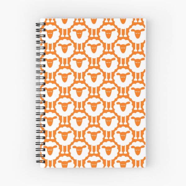 Item preview, 2693 E - funny sheep pattern, orange designed and sold by RouCouCou.