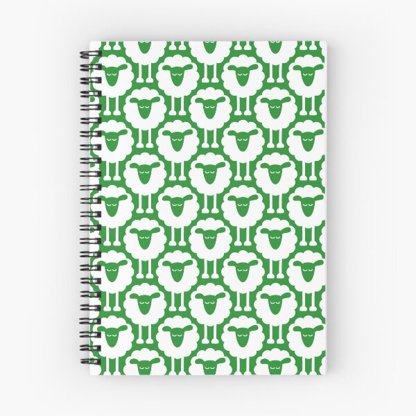 Item preview, 2693 F - funny sheep pattern, green designed and sold by RouCouCou.