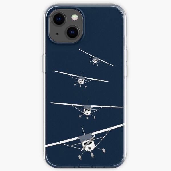 Cessna C-172 Light Airplane "Voler sur" cas de téléphone Coque souple iPhone