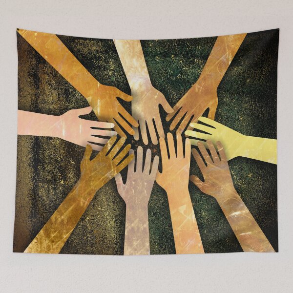 Item preview, Grunge Community of Hands designed and sold by Prawny.
