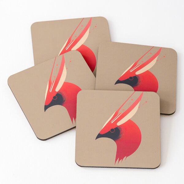 Item preview,  Boho Red Bird Head designed and sold by BohoRhapsody.