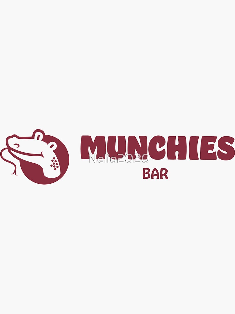 Munchies Bar  Sticker for Sale by Nelio2020