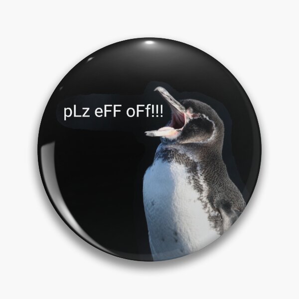 Artikelvorschau, Galapagos Pinguin Plz Eff Off (schwarzer Hintergrund) entworfen und verkauft von SBPenguins.
