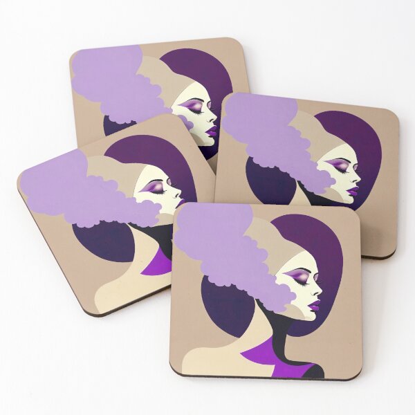 Item preview, Minimalist Boho Style Vibrant Purple Woman designed and sold by BohoRhapsody.
