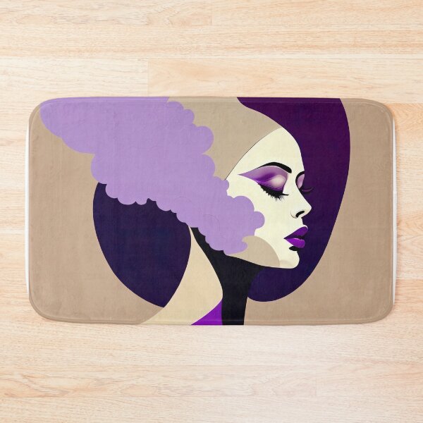 Item preview, Minimalist Boho Style Vibrant Purple Woman designed and sold by BohoRhapsody.