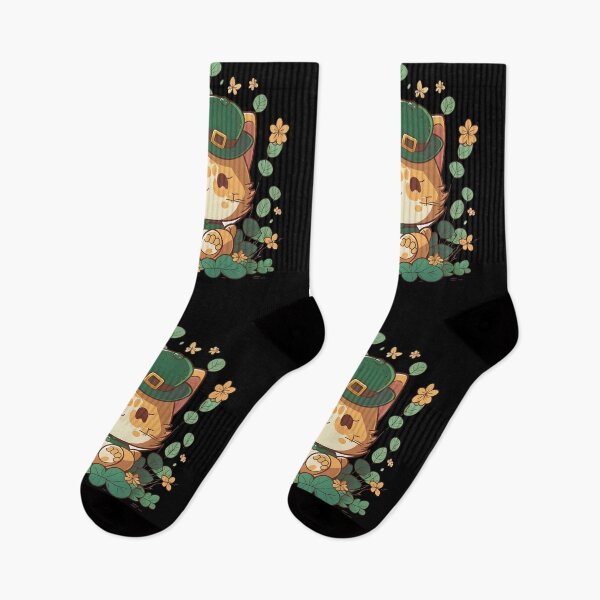 Item preview, Kawaii Orange Cat Funny Cat Lover Shamrock St Patrick's Day designed and sold by SecretDicer.