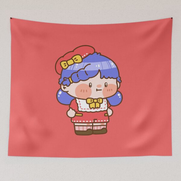 Aperçu de l'œuvre Personnage chibi aux cheveux bleus amusant et amusant créée et vendue par satchisatchi.