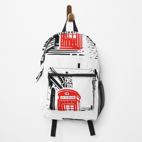 Item preview, Big Ben London Hand Drawn with Red Telephone Box designed and sold by WaterDavenport.