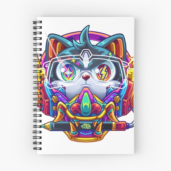 Item preview, Colorfull Cyber Cat designed and sold by Woketoon.