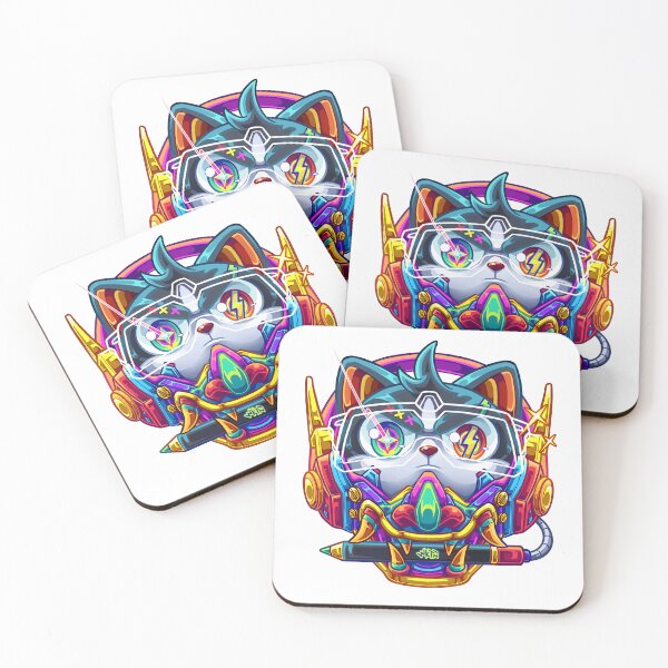 Item preview, Colorfull Cyber Cat designed and sold by Woketoon.