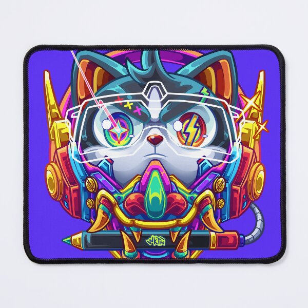 Item preview, Colorfull Cyber Cat designed and sold by Woketoon.