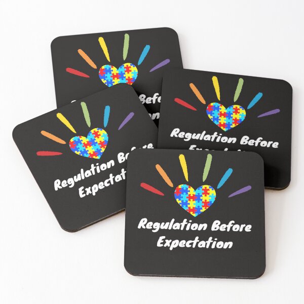 Item preview, Regulation Before Expectation Rainbow Autism Neurodiversity designed and sold by Sarah38.