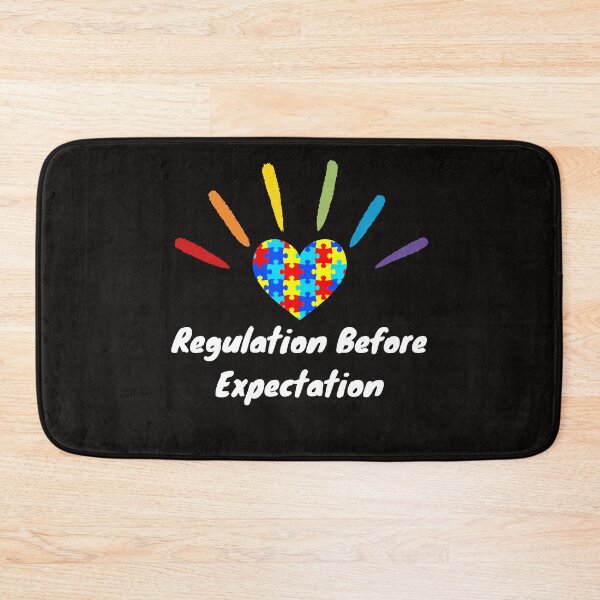 Item preview, Regulation Before Expectation Rainbow Autism Neurodiversity designed and sold by Sarah38.