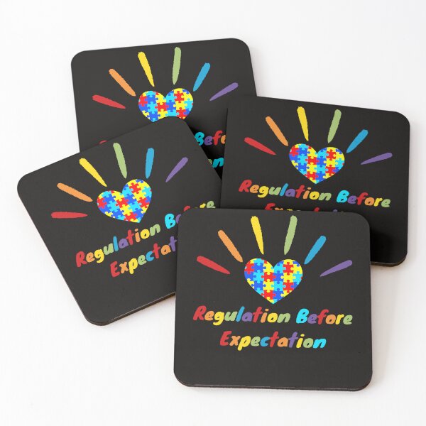 Item preview, Rainbow Regulation Before Expectation neurodiversity therapist designed and sold by Sarah38.