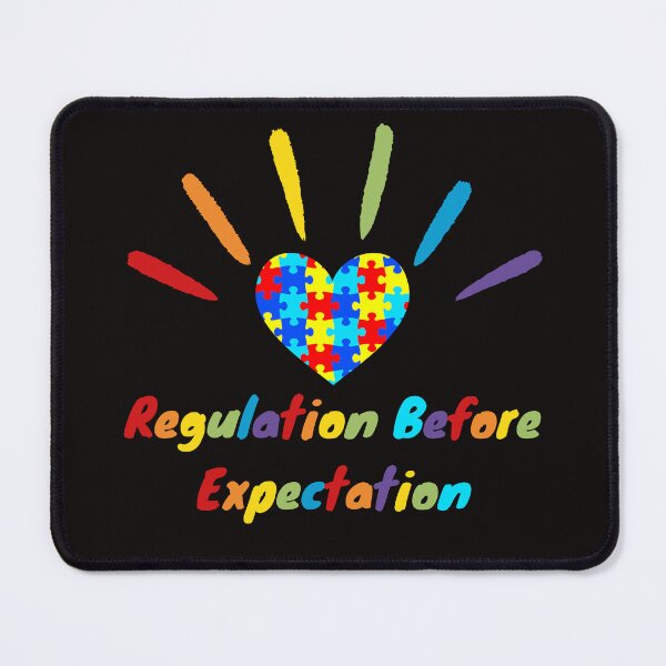 Item preview, Rainbow Regulation Before Expectation neurodiversity therapist designed and sold by Sarah38.