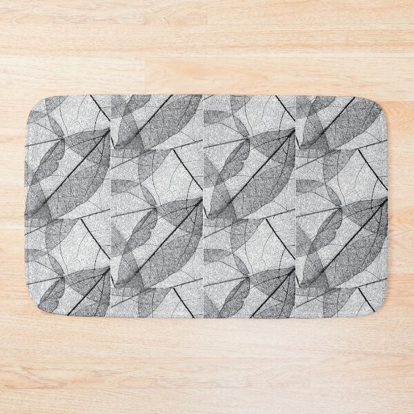 Item preview, Grey seamless pattern leaves skeleton illustration designed and sold by Mahe-Art.