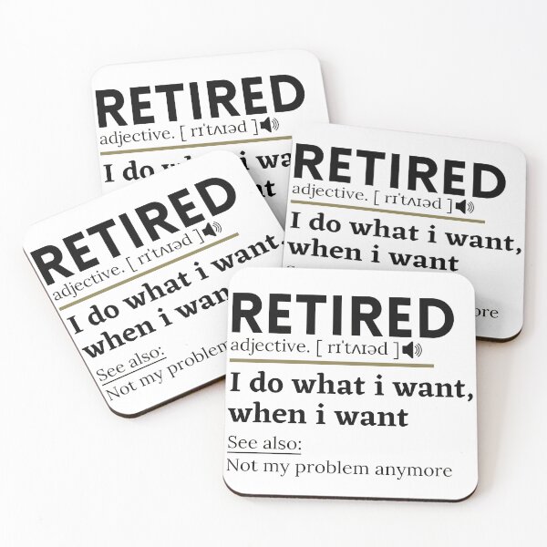 Item preview, Funny Retirement Saying / Retirement Party Gift / Newly Retired / Retiree Gift #7 designed and sold by achkermohamed.