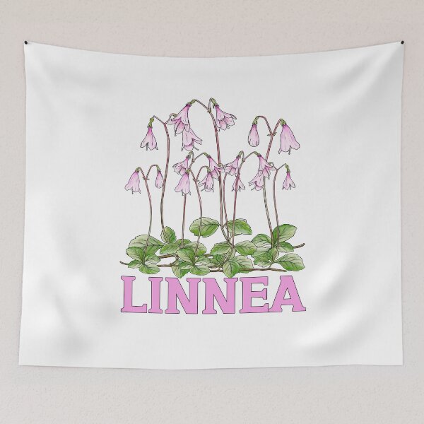 Item preview, Nordic Wildflower Linnea Twinflower Pretty Pink Flowers floral designed and sold by funnytshirtemp.