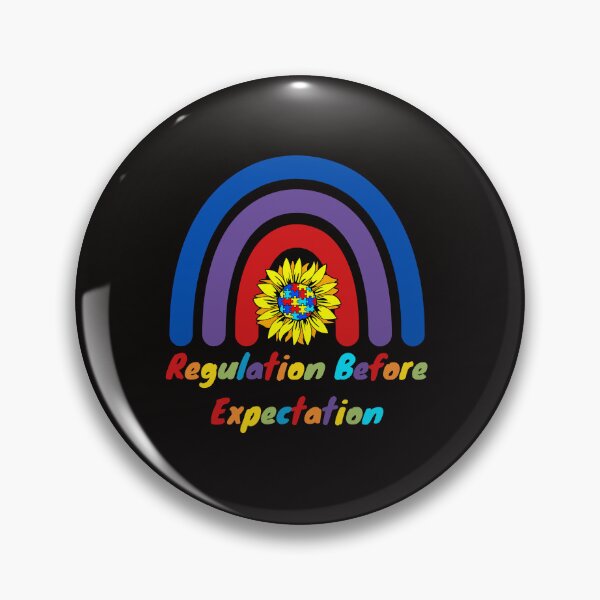 Item preview, Regulation Before Expectation neurodiversity therapist Sunflower Rainbow designed and sold by Sarah38.