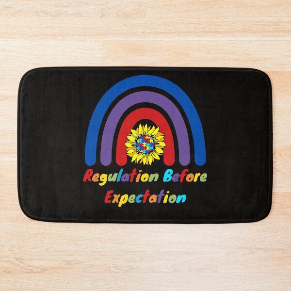 Item preview, Regulation Before Expectation neurodiversity therapist Sunflower Rainbow designed and sold by Sarah38.