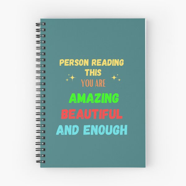Item preview, person reading this you are amazing beautiful and enough designed and sold by motivationhood.