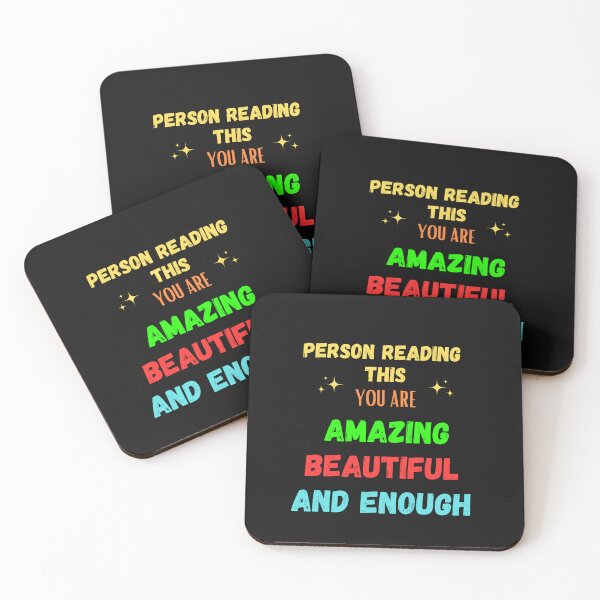 Item preview, person reading this you are amazing beautiful and enough designed and sold by motivationhood.