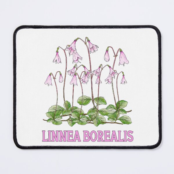 Item preview, Nordic Wildflower Linnea Borealis Twinflower Pretty Pink Flowers floral designed and sold by funnytshirtemp.