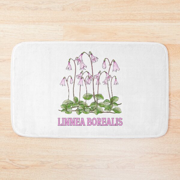 Item preview, Nordic Wildflower Linnea Borealis Twinflower Pretty Pink Flowers floral designed and sold by funnytshirtemp.
