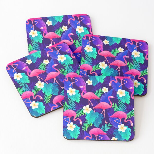 Item preview, tropical pink flamingo floral  designed and sold by Gossip Rag.