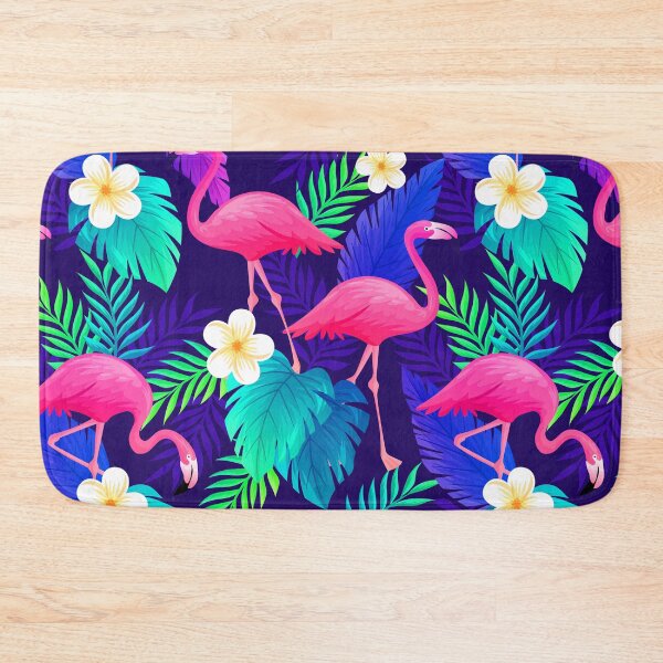 Item preview, tropical pink flamingo floral  designed and sold by Gossip Rag.
