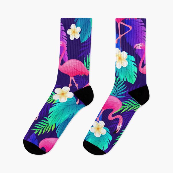 Item preview, tropical pink flamingo floral  designed and sold by Gossip Rag.