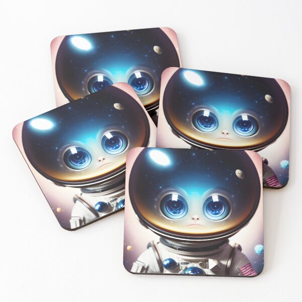 Item preview, Cute Alien Astronaut Cosmos Reflecting  designed and sold by VersoShopping.