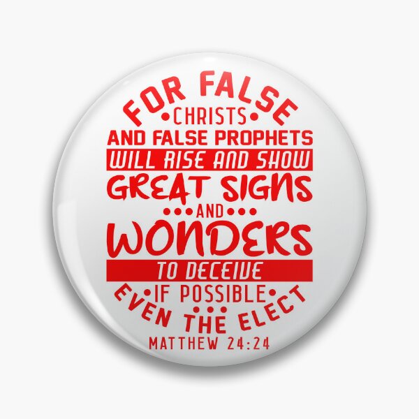 Item preview, Matthew 24:24 False Christs And False Prophets designed and sold by plushism.