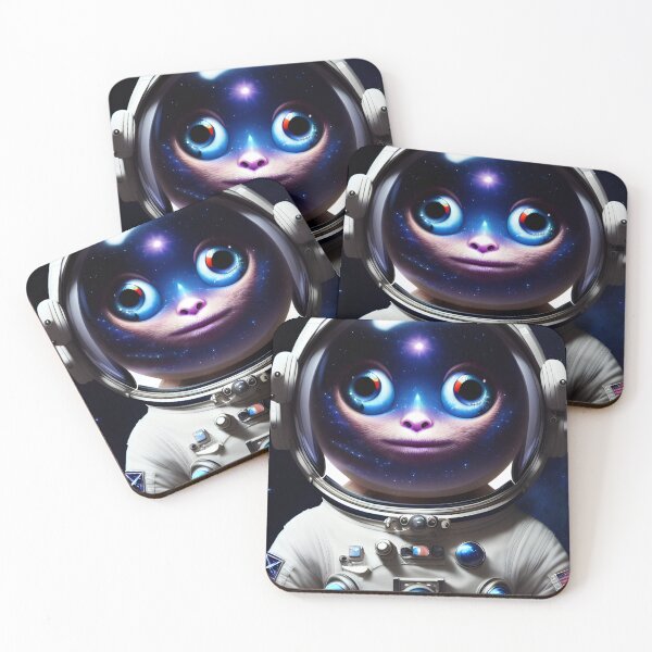 Item preview, Cute Alien Astronaut Cosmos Reflecting  designed and sold by VersoShopping.