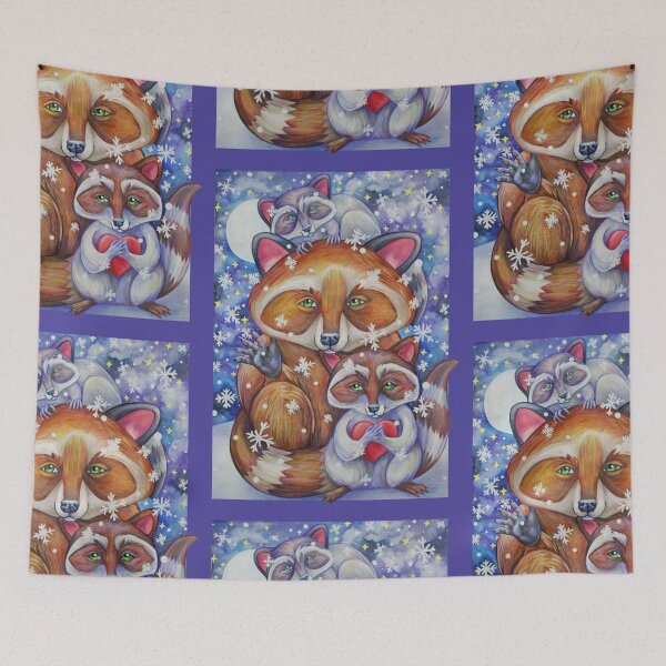 Item preview, Sweet Raccoon Snow Drifters designed and sold by marsunicornio.
