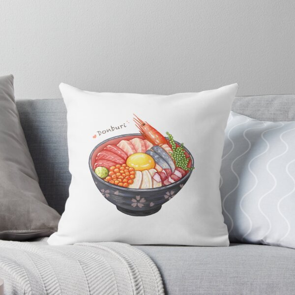 Item preview, Comida japonesa 日本美食 - Tazón de arroz con mariscos (Kaisen Donburi) Ilustración 海鮮丼插畫 designed and sold by Rose Chiu.
