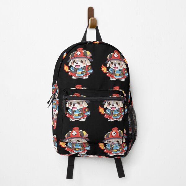 Item preview, Cute Firefighting Dog Cartoon Anime Style Animal designed and sold by AnimalArtPhotos.