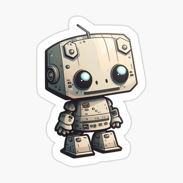 Tiny Robot Cute Stickers for Sale