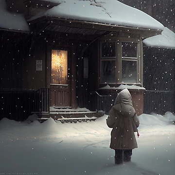 Vorschaubild zum Design The Inevitable Plaster Rain or Snow Digital Painting von CodeAndColors