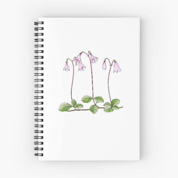 Item preview, Nordic Wildflower Linnea Borealis Twinflower Pretty Pink Flowers floral designed and sold by funnytshirtemp.