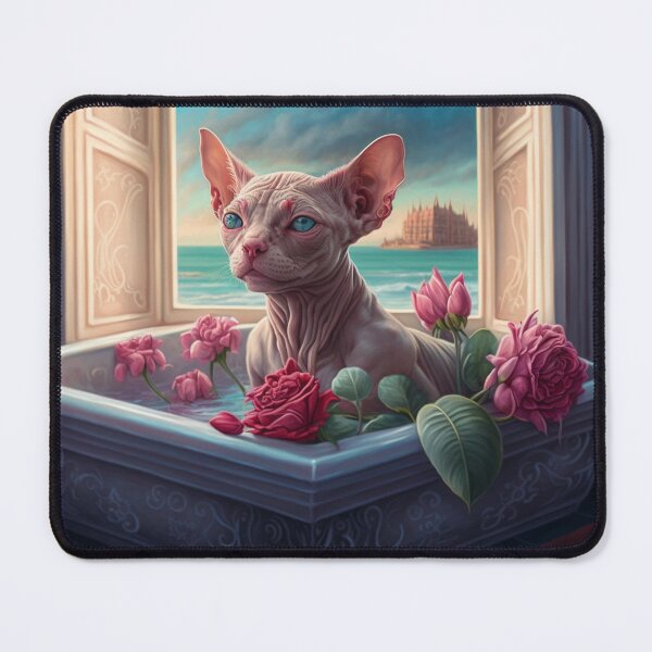 Item preview, Sphynx Enjoying Luxury designed and sold by Nocturne  Paws.