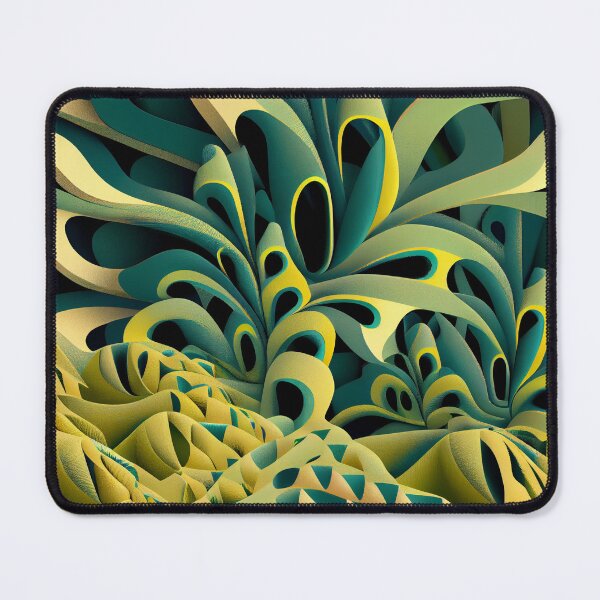 Artikelvorschau, Green Desert Modern Pattern Digital Painting entworfen und verkauft von CodeAndColors.
