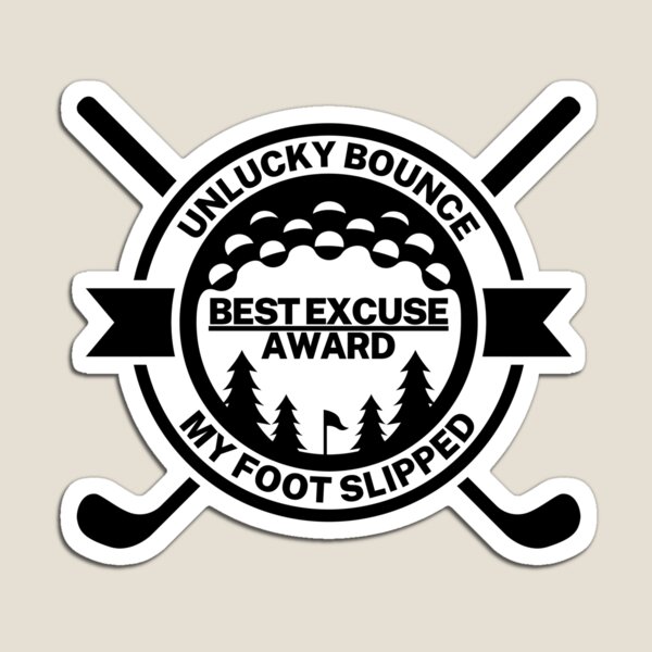 Most Lost Golf Balls Award - Funny Golf Trophy Design Sticker for