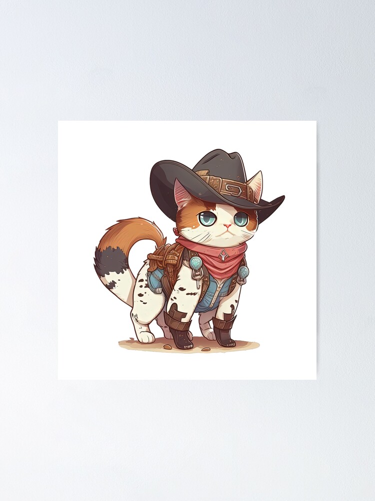 Cat Police Officer Cartoon Anime Style Animal Sticker for Sale by  AnimalArtPhotos