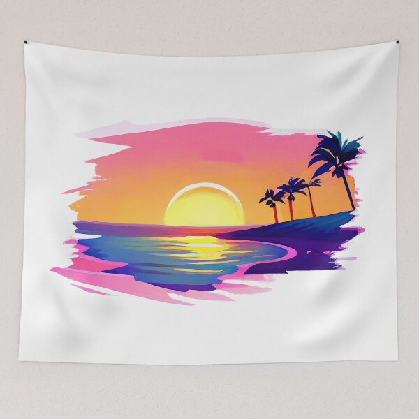 Item preview, Stunning Tropical Beach Sunset designed and sold by Trace1234.
