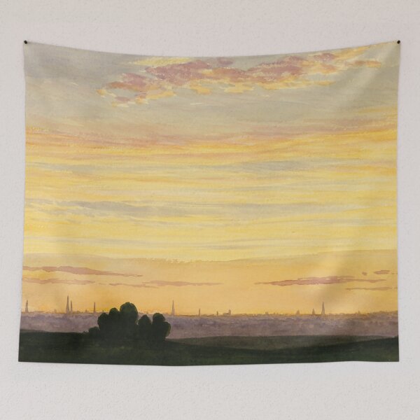 Item preview, Sunset painting, Sunset Artwork, City and Sunset designed and sold by danaJG.
