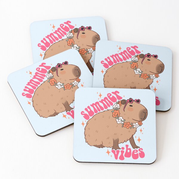 Item preview, Summer vibes cute capybara design for summer  designed and sold by Yarafantasyart.