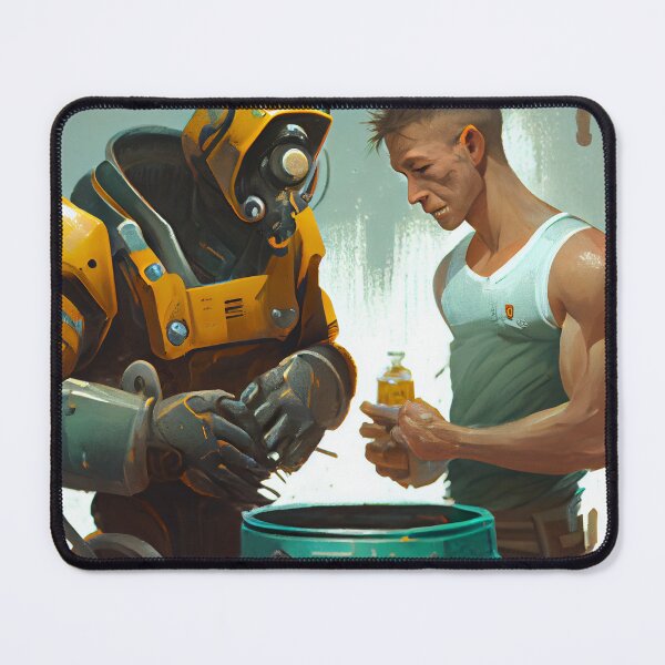 Item preview, Conversing Over a Wrench and Honey Digital Painting designed and sold by CodeAndColors.