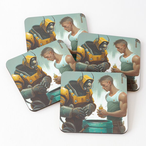 Item preview, Conversing Over a Wrench and Honey Digital Painting designed and sold by CodeAndColors.